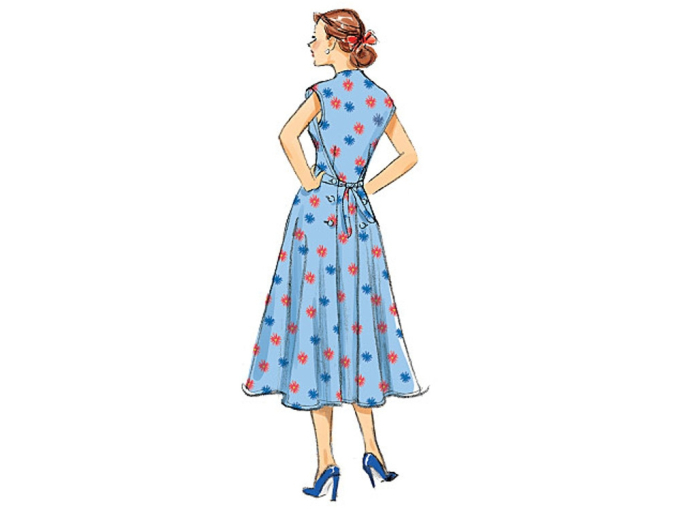 Patron Butterick 6212 robe, en français
