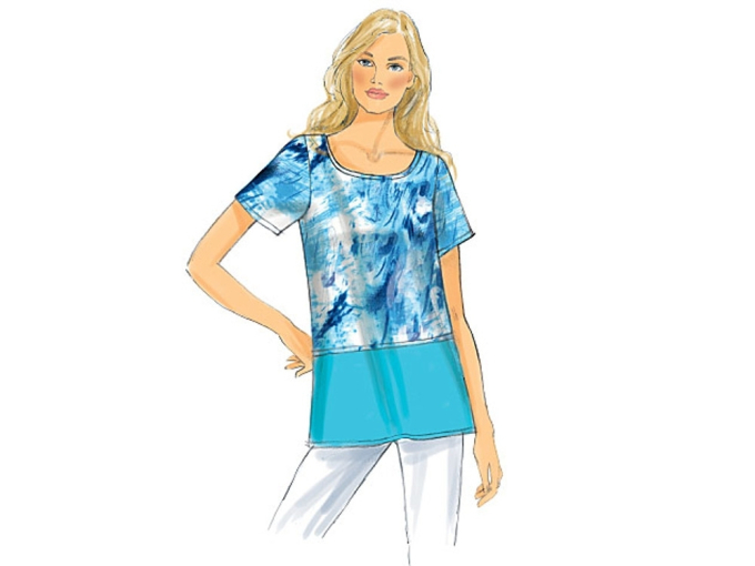 Schnittmuster Butterick 6214 Damentop, Gr. 32-40