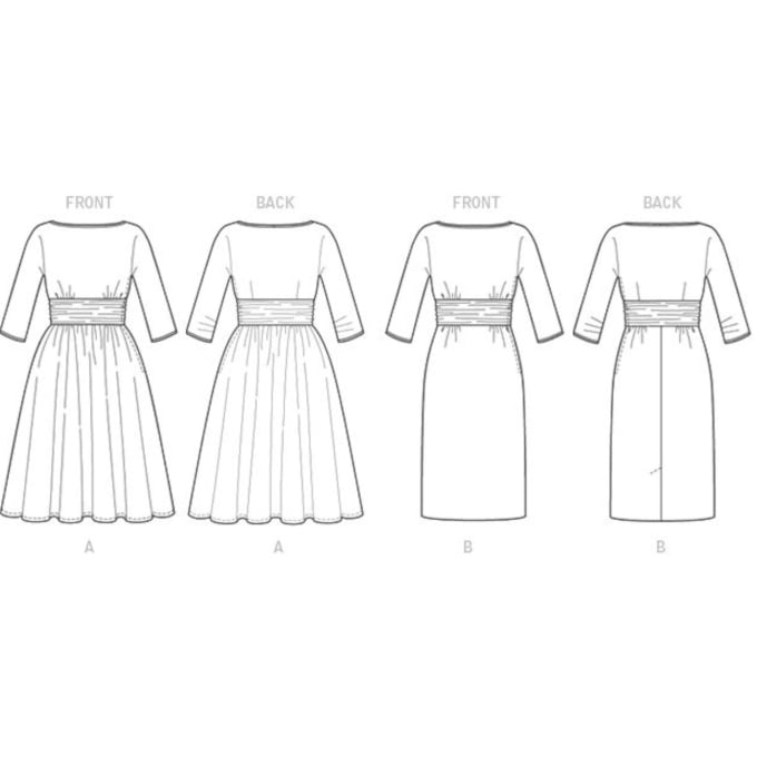 Patron Butterick 6242 robe, taille 32-40, en français