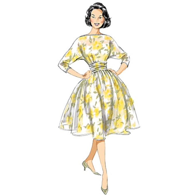 Patron Butterick 6242 robe, taille 40-48, en français