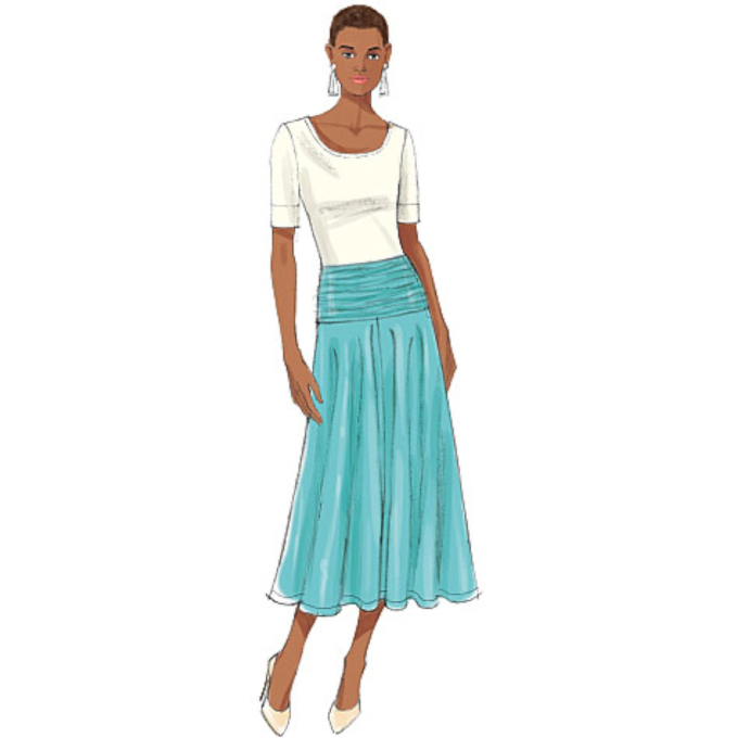 Schnittmuster Butterick 6249 Rock, Gr. 32-40