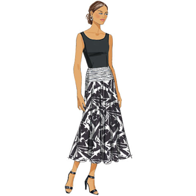 Schnittmuster Butterick 6249 Rock, Gr. 32-40