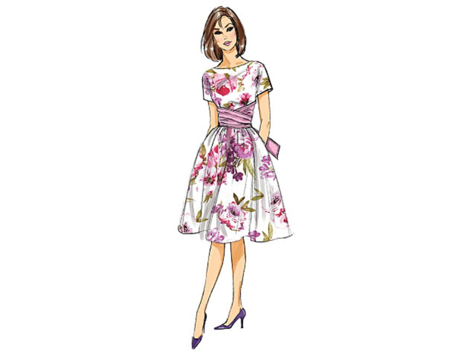Patron Butterick 6318 robe, en français
