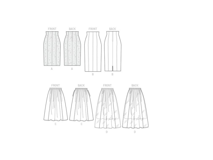 Patron Butterick 6326 jupe, en français