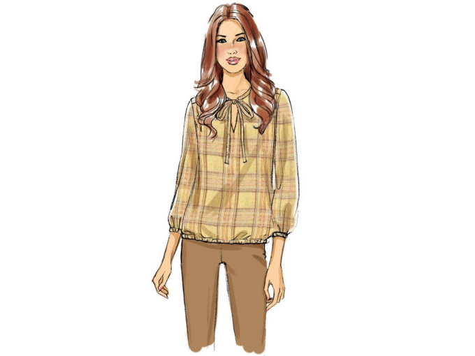 Pattern Butterick 6378 Misses' Shirt, Dui/En/Fr