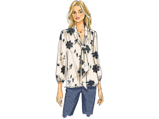 Pattern Butterick 6378 Misses' Shirt, Dui/En/Fr