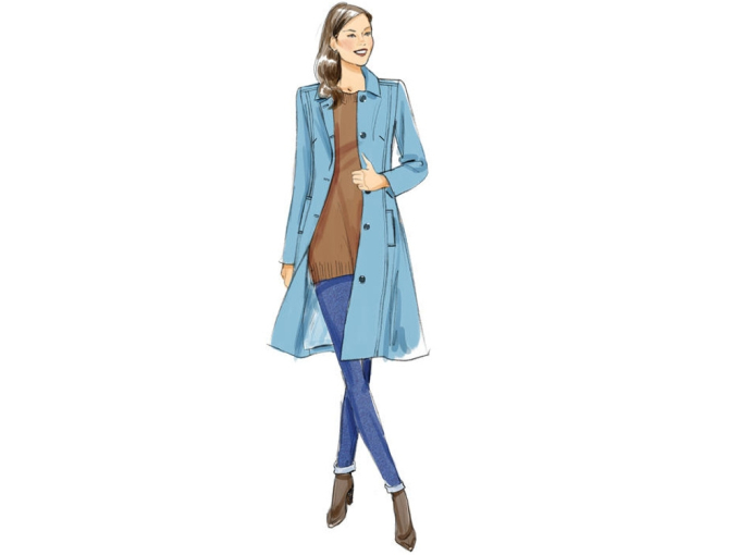 Patron Butterick 6385 manteau, en français