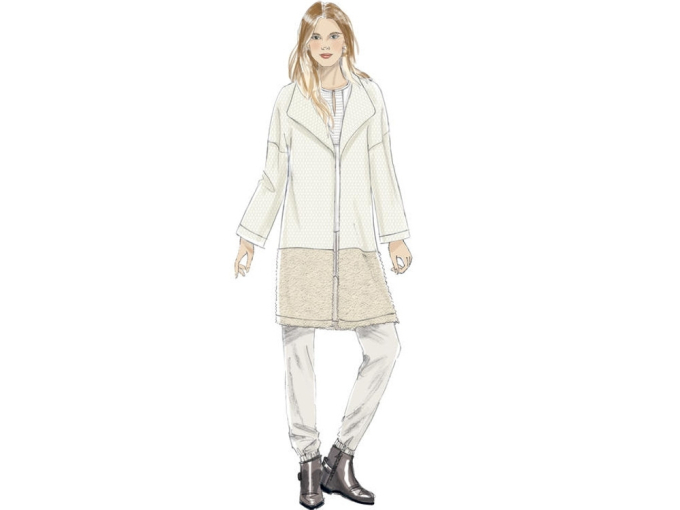 Patron Butterick 6394 manteau, taille 32-40, en français