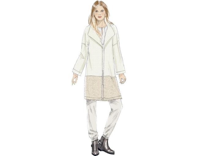 Patron Butterick 6394 Misses' manteau, taille 42-50, en français