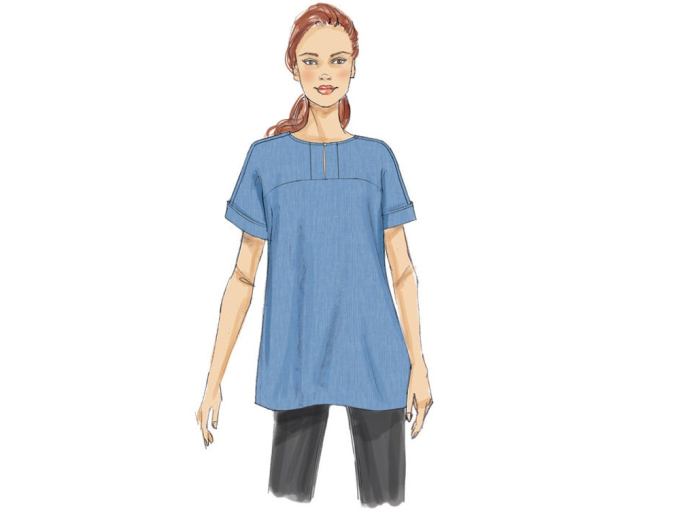 Pattern Butterick 6416 Misses' Tunic, Dui/En/Fr