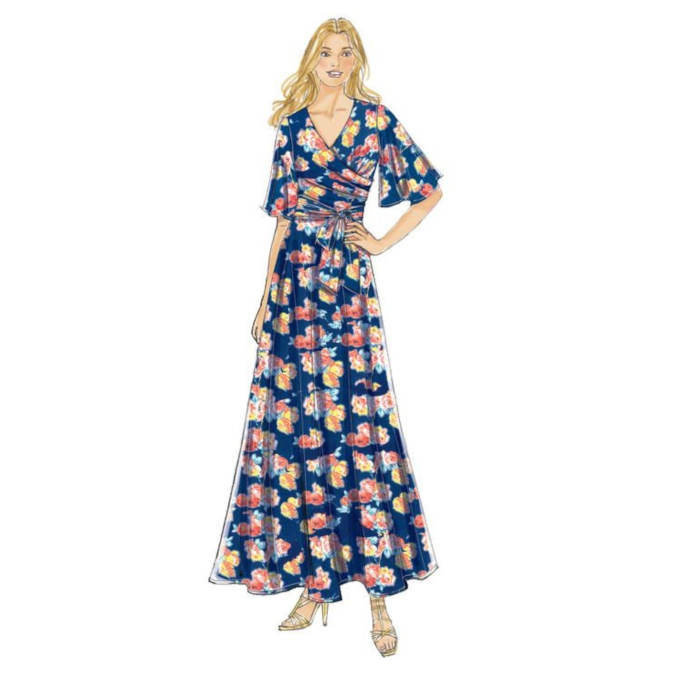 Patron Butterick 6446 robe, taille 40-48, en français