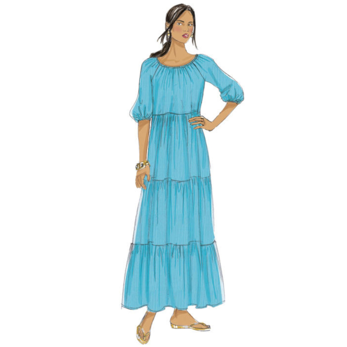 Patron Butterick 6451 robe, taille 32-40, en français