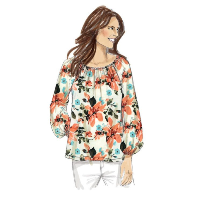 Naaipatroon Butterick 6455 tuniek, Gr. 42-50, Dui/En/Fr