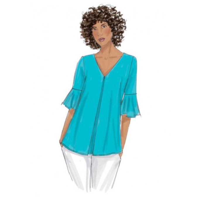 Naaipatroon Butterick 6456 shirt, maat 32-40, Dui/En/Fr