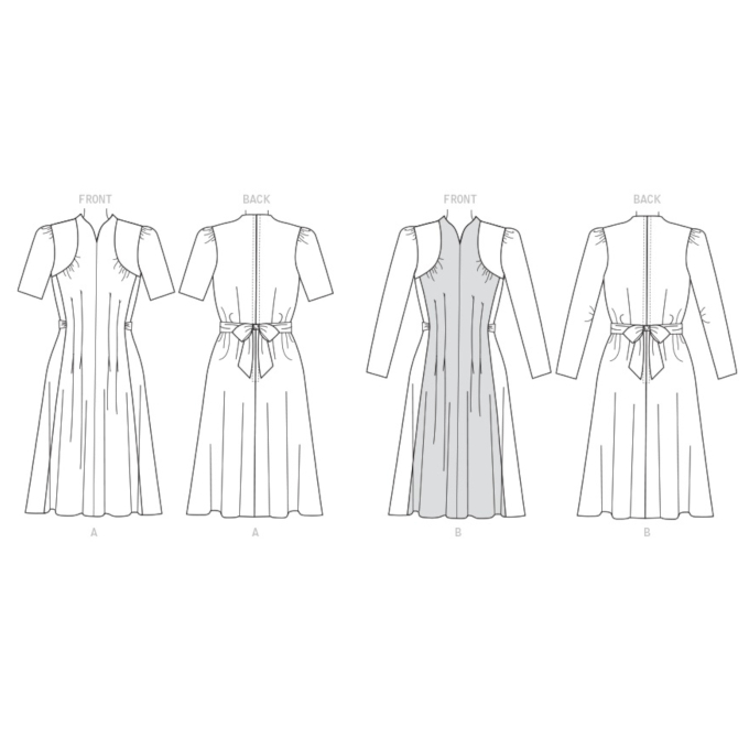 Patron Butterick 6485 robe, taille 40-48, en français