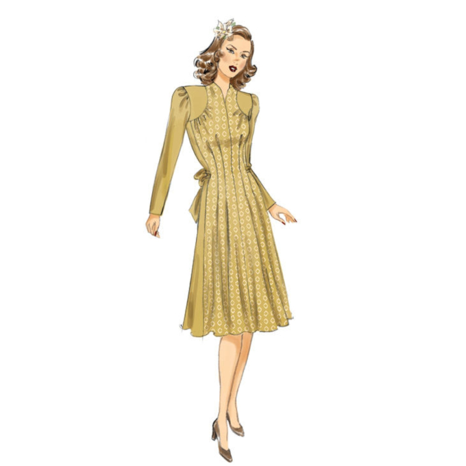 Patron Butterick 6485 robe, taille 40-48, en français