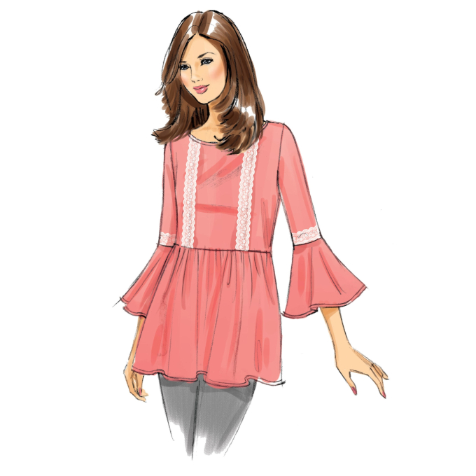 Naaipatroon Butterick 6486 shirt, maat 32-40, Dui/En/Fr