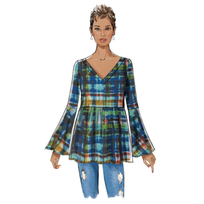 Naaipatroon Butterick 6486 shirt, maat 32-40, Dui/En/Fr