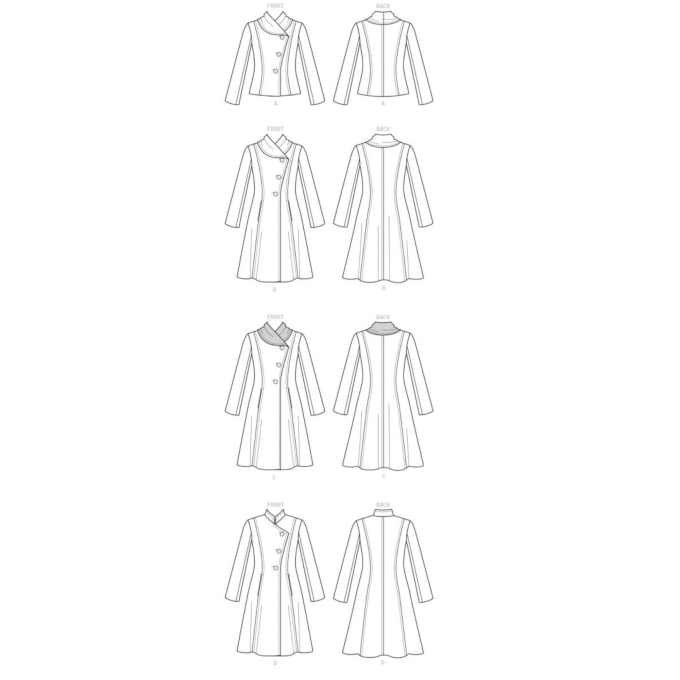 Patron Butterick 6497 veste, taille 34-42, en français