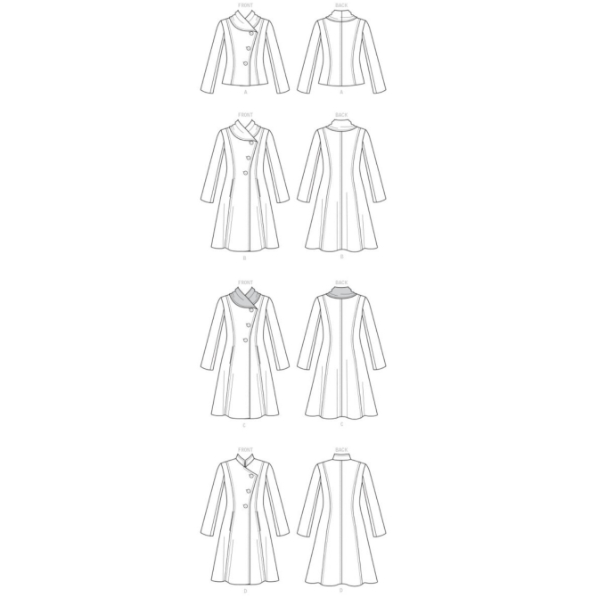 Patron Butterick 6497 veste, taille 42-50, en français
