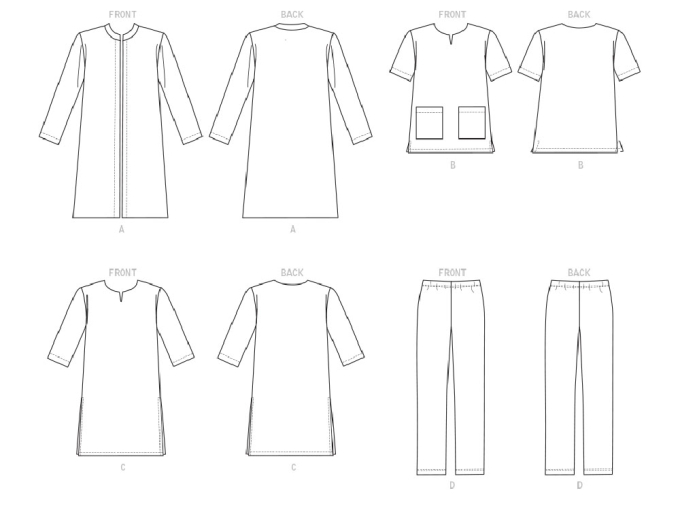 Patron Butterick 6534 combination, en français
