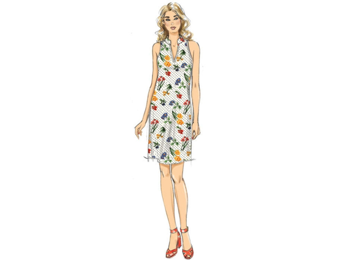 Patron Butterick 6551 robe, taille 32-40, en français