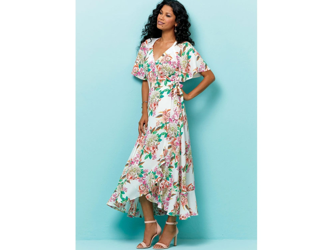 Pattern Butterick 6554 women summer dress, Dui/En/Fr