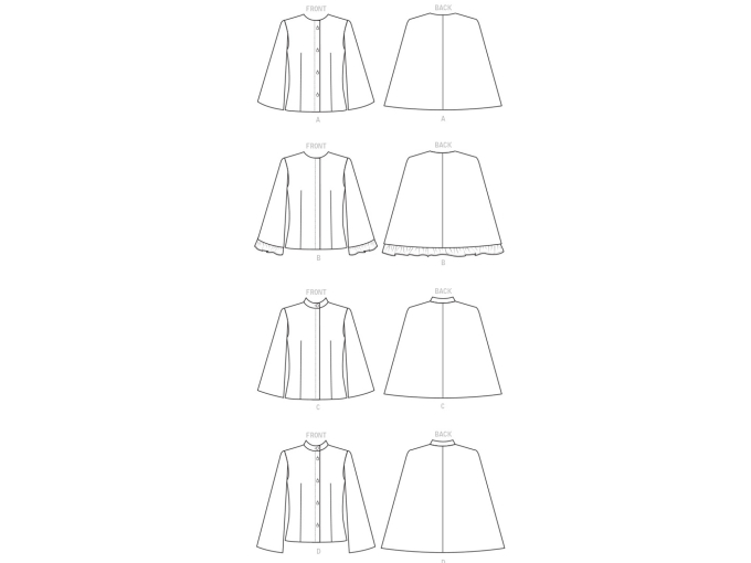 Patron Butterick 6603 cape, en français