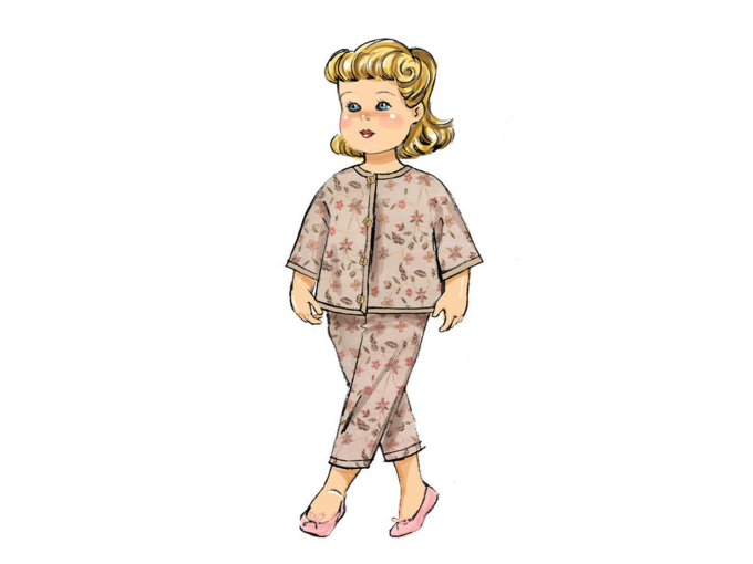 Patron Butterick 6606 robe de poupé, en français