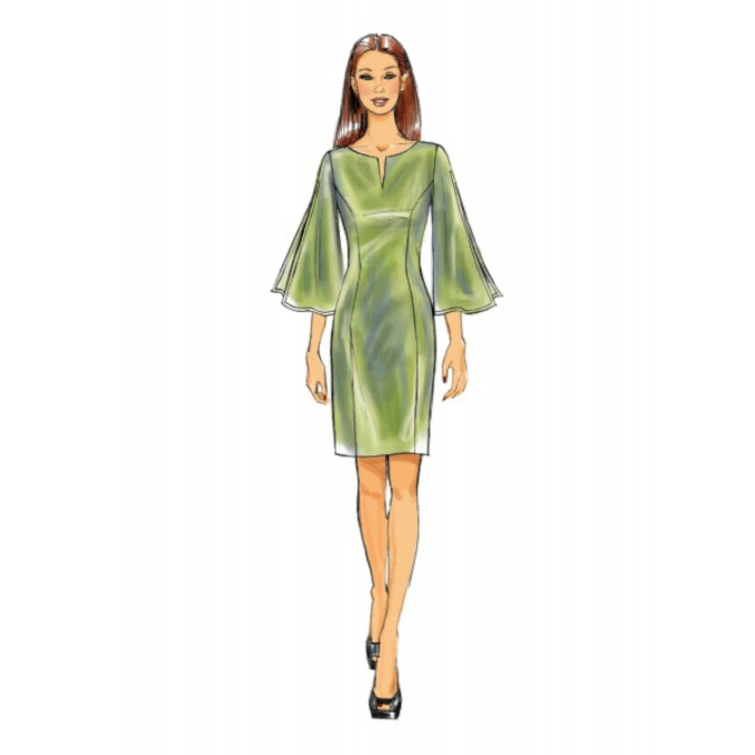 Patron Butterick 6624 robe, taille 44-50, en français