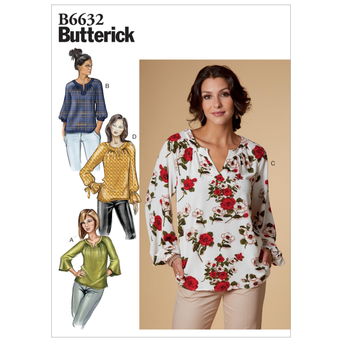 Naaipatroon Butterick 6632 tuniek, maat 32-40, Dui/En/Fr
