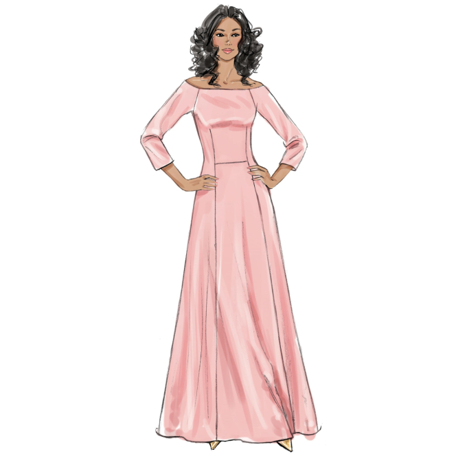 Patron Butterick 6639 robe, taille 32-40, en français