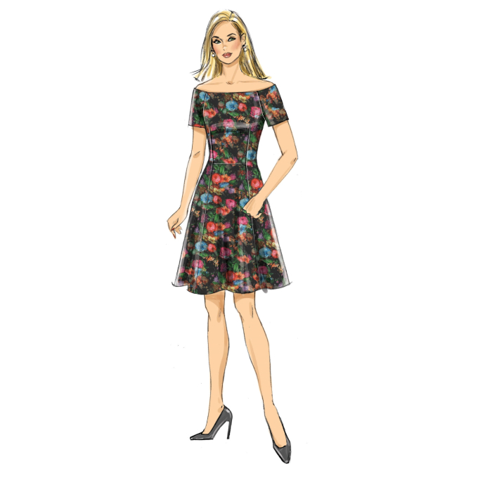 Patron Butterick 6639 robe, taille 32-40, en français