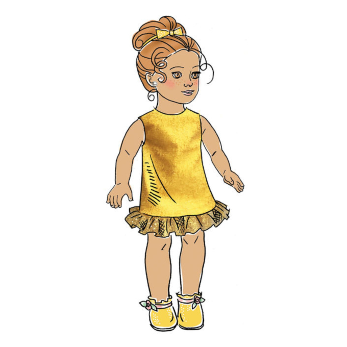 Patron Butterick 6645 robe de poupée, en français