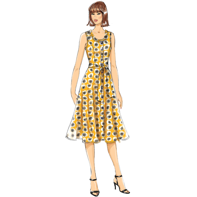 Patron Butterick 6674 robe, taille 32 - 40, en français