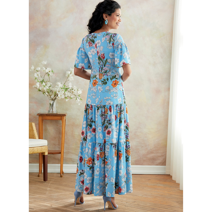 Patron Butterick 6678 robe, taille 40 - 48, en français