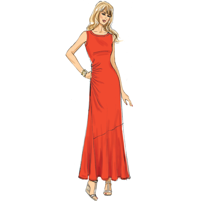 Patron Butterick 6680 robe, taille 32 - 40, en français