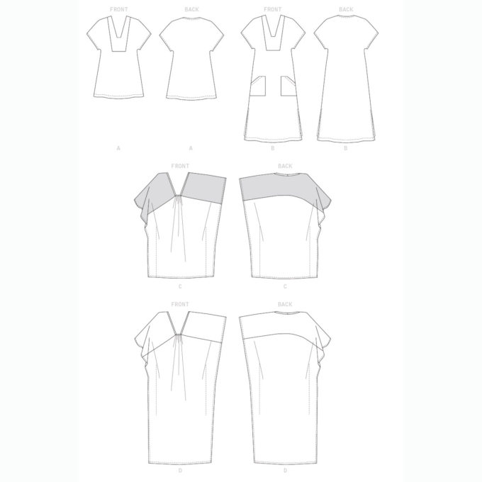 Naaipatroon Butterick 6683 tuniek, maat 32 - 40, Dui/En/Fr
