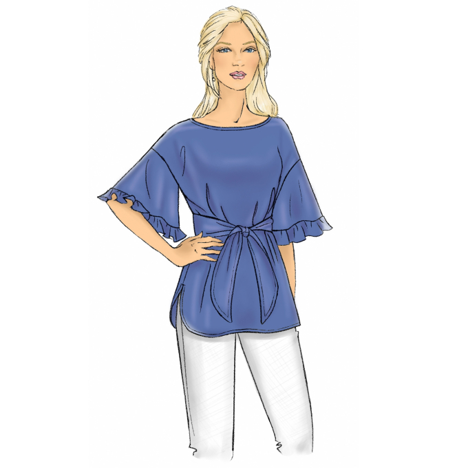 Naaipatroon Butterick 6685 blouse, maat 32 - 40, Dui/En/Fr