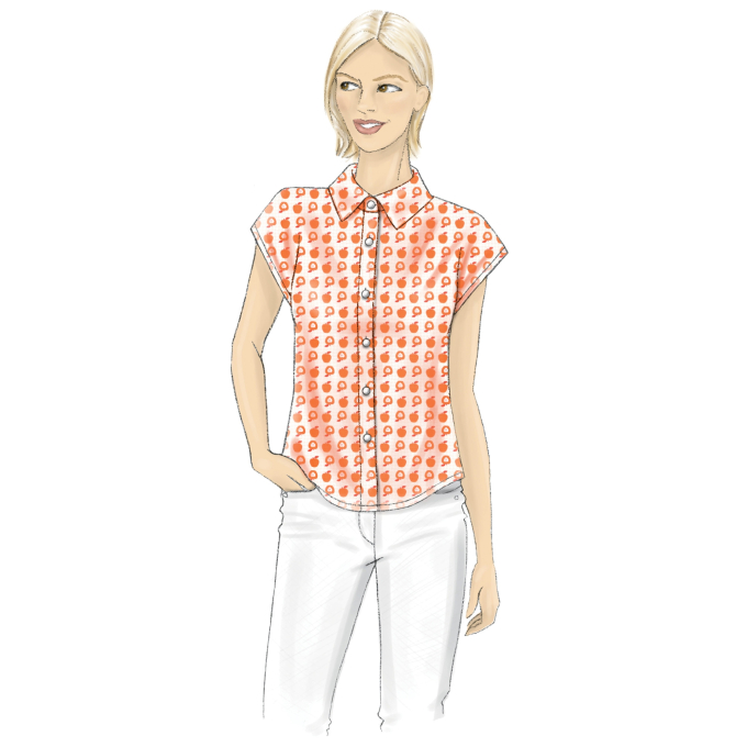 Naaipatroon Butterick 6686 blouse, maat 32 - 40, Dui/En/Fr