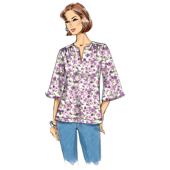 Naaipatroon Butterick 6688 blouse, maat 32 - 40, Dui/En/Fr