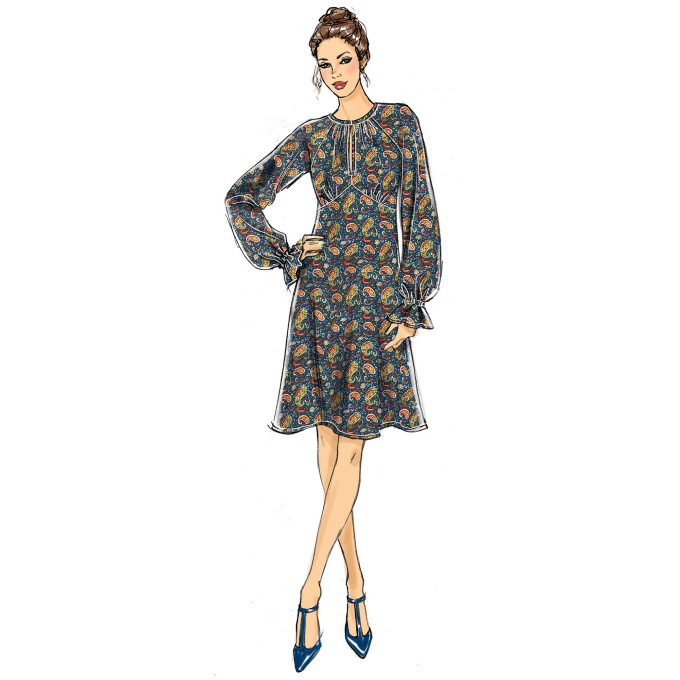 Patron Butterick 6705 robe, taille 32-40, en français