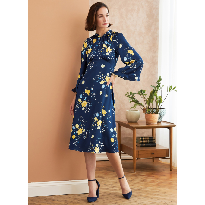 Patron Butterick 6705 robe, taille 40-48, en français