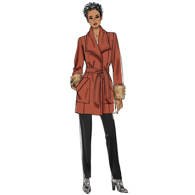 Patron Butterick 6720 manteau, taille 34-40, en français