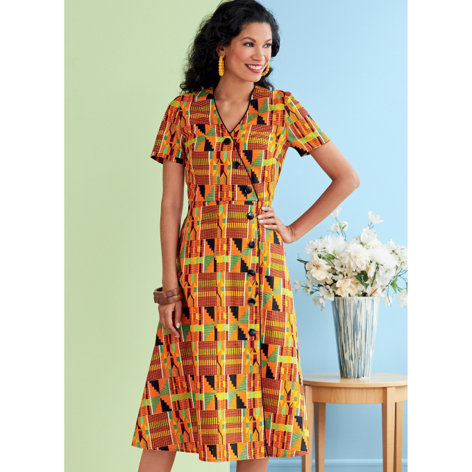 Naaipatroon Butterick 6727, jurk, maat 32-40, Dui/En/Fr