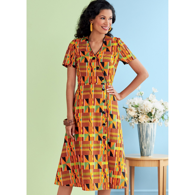 Patron Butterick 6727 robe, taille 40-48, en français