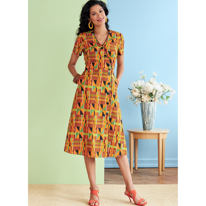 Patron Butterick 6727 robe, taille 40-48, en français