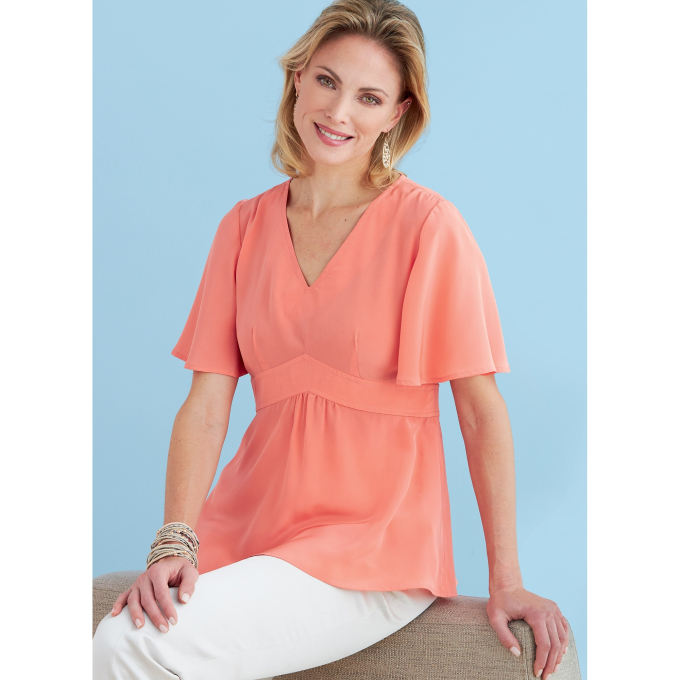 Patron Butterick 6732 blouse, taille  40-48, en français