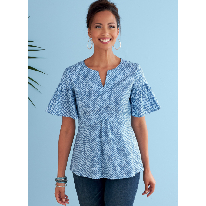 Patron Butterick 6732 blouse, taille  40-48, en français