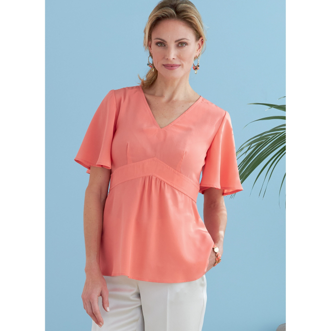 Patron Butterick 6732 blouse, taille  40-48, en français